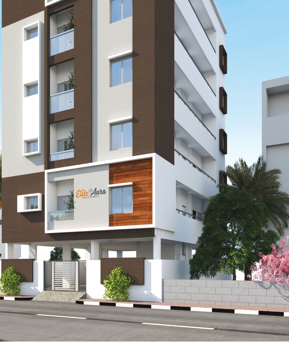 Full street elevation of Elite Aura